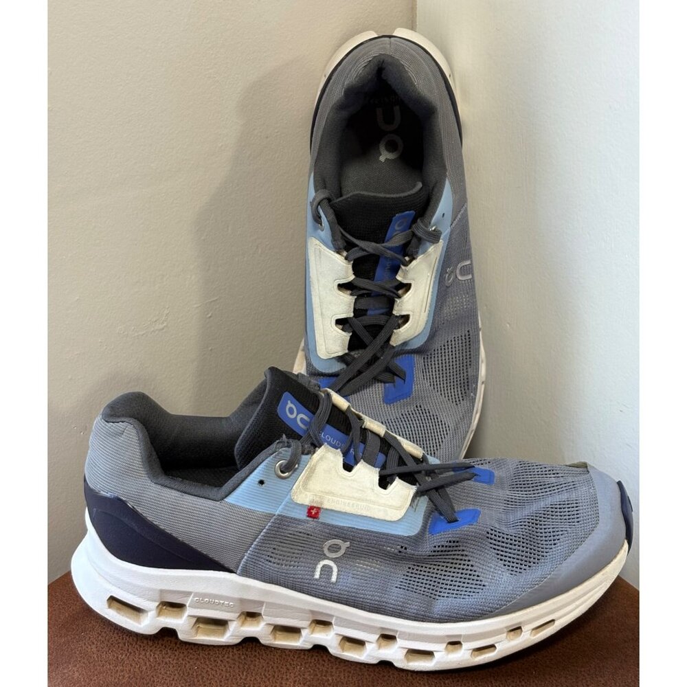 On Running Men's Cloudstratus Fossil Midnight Running Shoes Sneaker Size Us 10